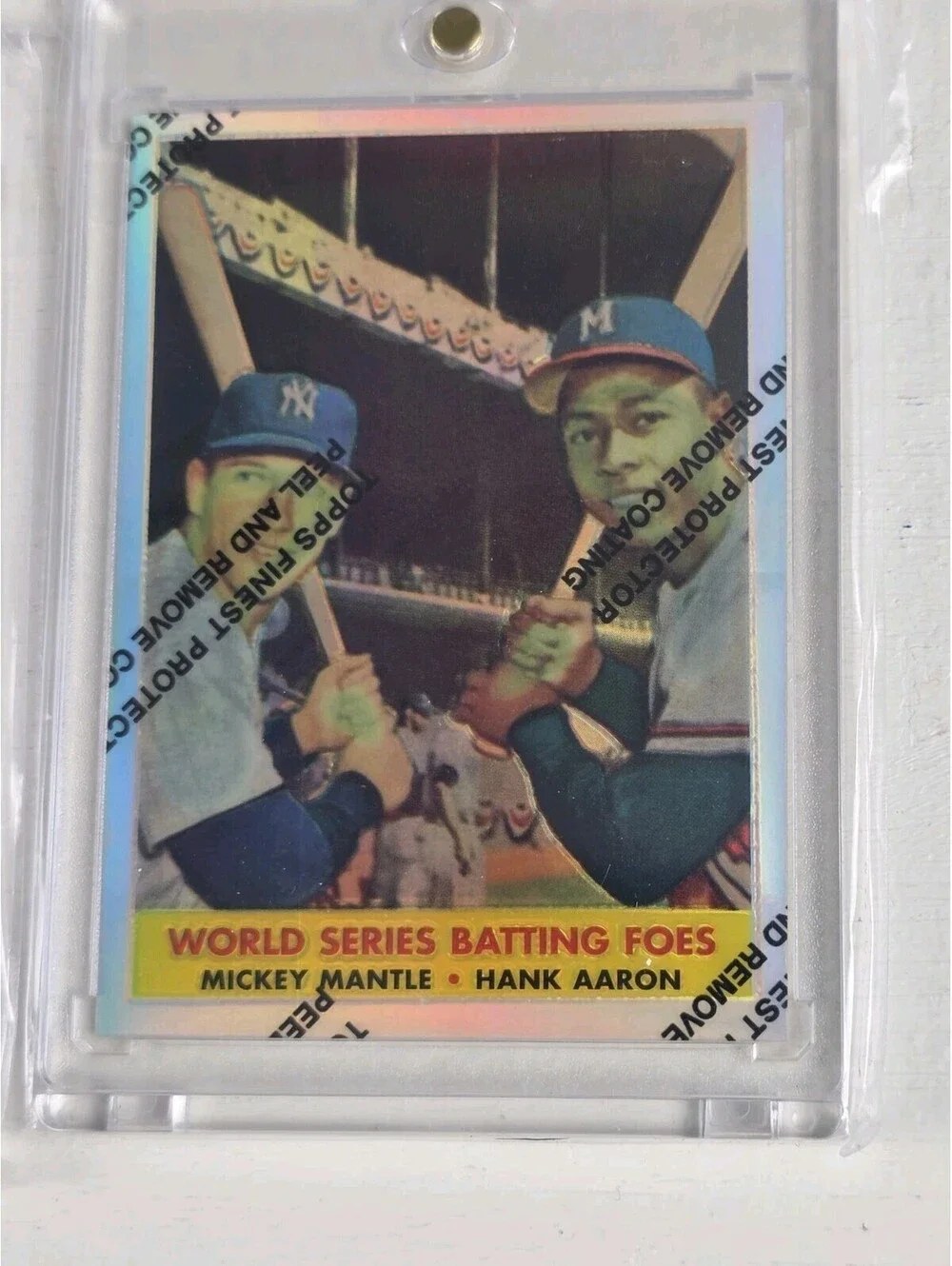 1996 Topps Redemption Sweepstakes #1967 Mickey Mantle /2500 And Chrome Refractor